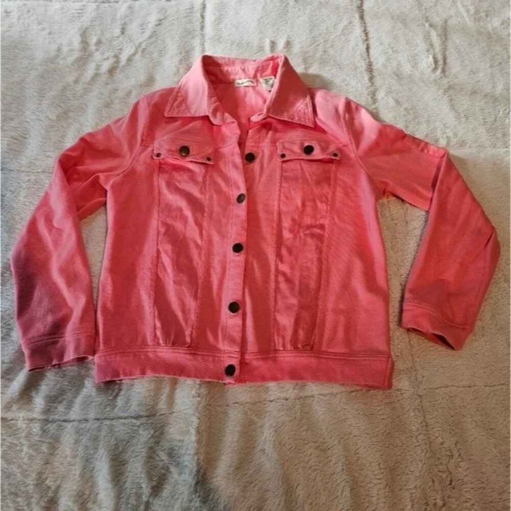 Modern Curves Women's Coral Pink Jacket Size S